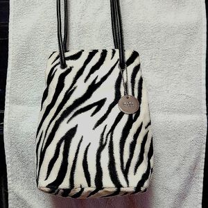 Nine West ZEBRA felt shoulder bag.